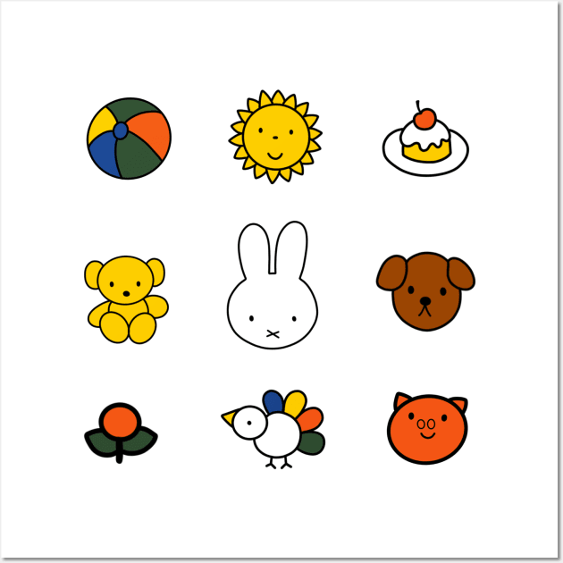 Miffy Medley Wall Art by FoxtrotDesigns